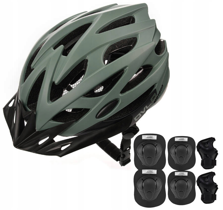 Regulovatelná přilba na kolečkové brusle Koloběžku Out-mold 58-61 cm chrániče L