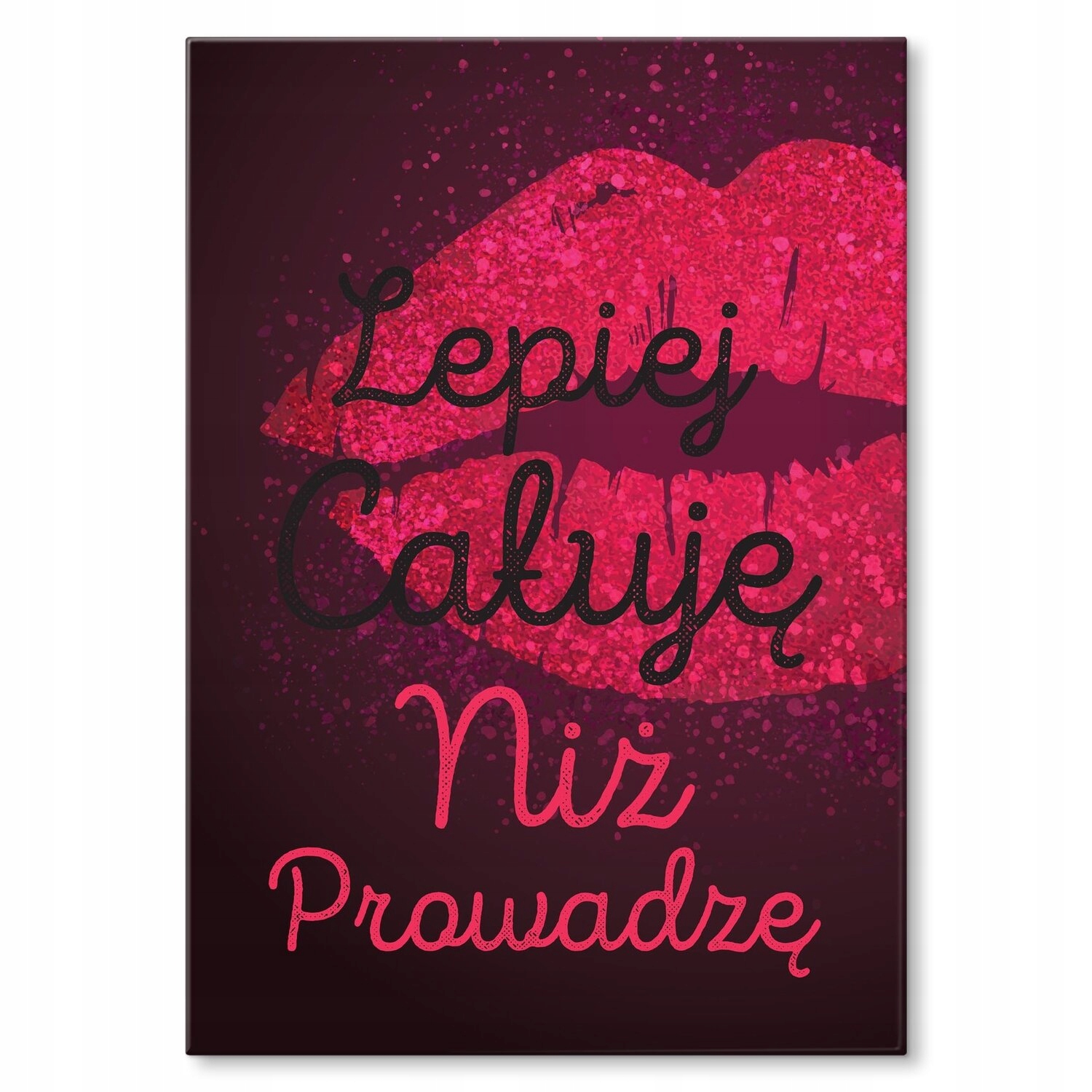 Kovový plakát Líp líbám Dárek 30 x 42 cm