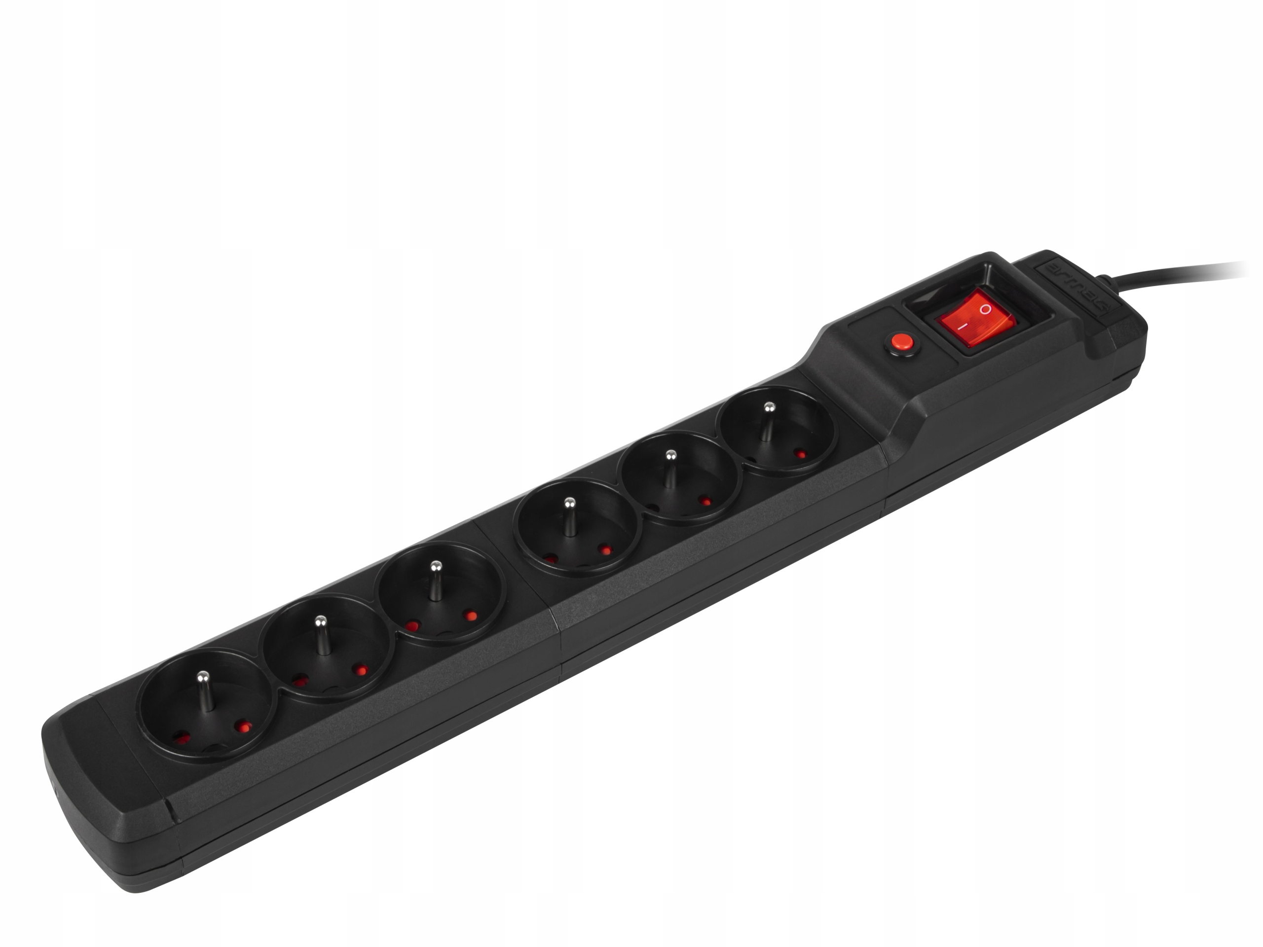 PRZEDŁUŻACZ LISTWA ZASILAJĄCA ANTYPRZEPIĘCIOWA WŁĄCZNIK 3M 6 GNIAZD Z/U EAN (GTIN) 5904722193123