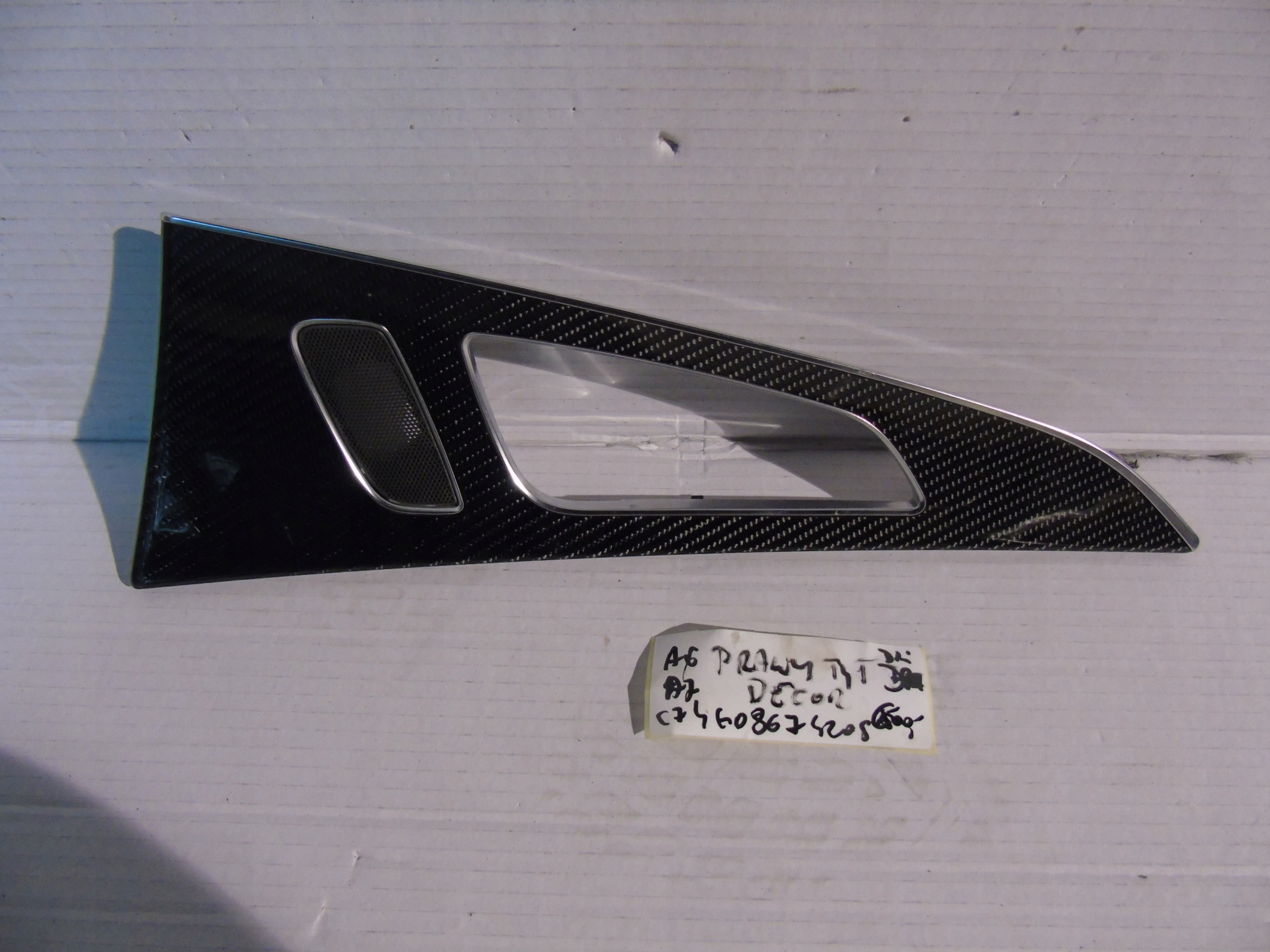 moulding DECOR CARBON door right rear AUDI A6 A7 C7 1
