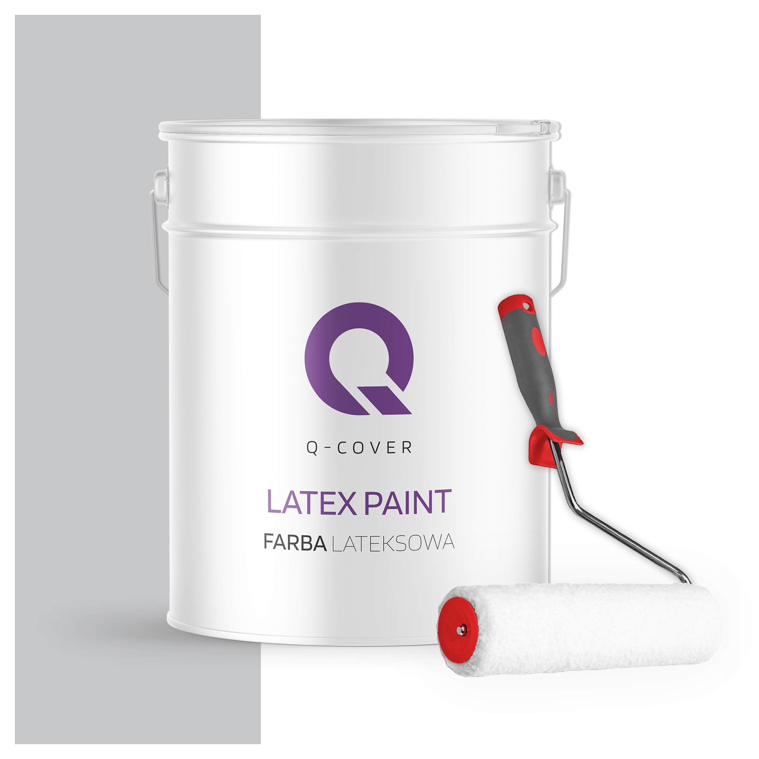 Latexová Farba Na Stenu Svetlosivá H1061 Odtieň Modrý 10L Mat Valček