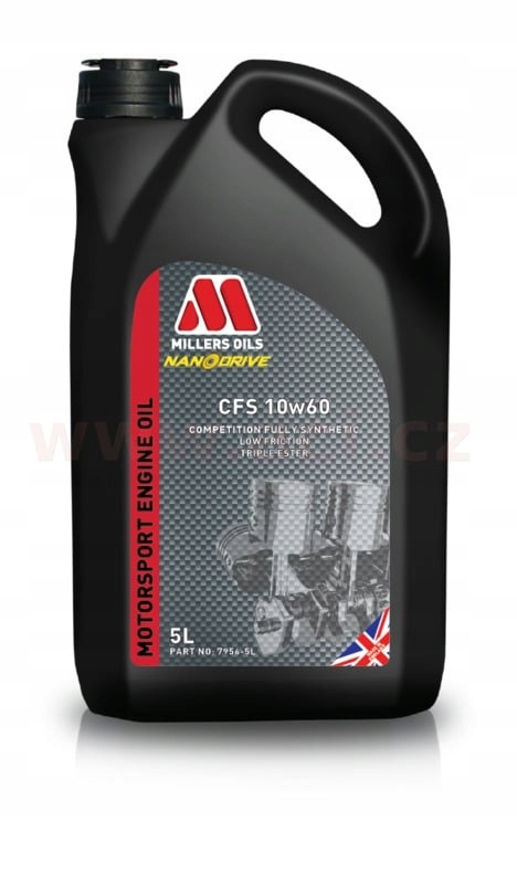 Millers Oils Cfs 10W60, plne syntetický, triesterová technológia, 5 l 79565