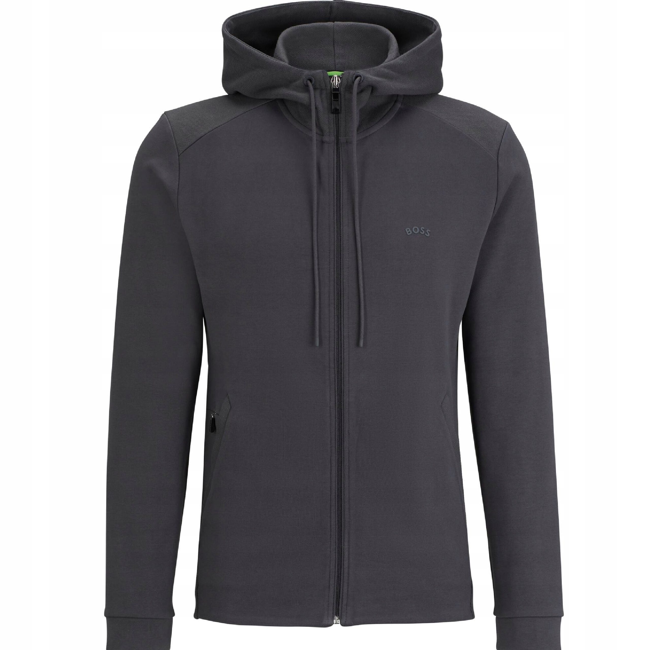 Pánská mikina s kapucí Hugo Boss Saggy Curved Regular Fit, velikost Mikina , Novinka