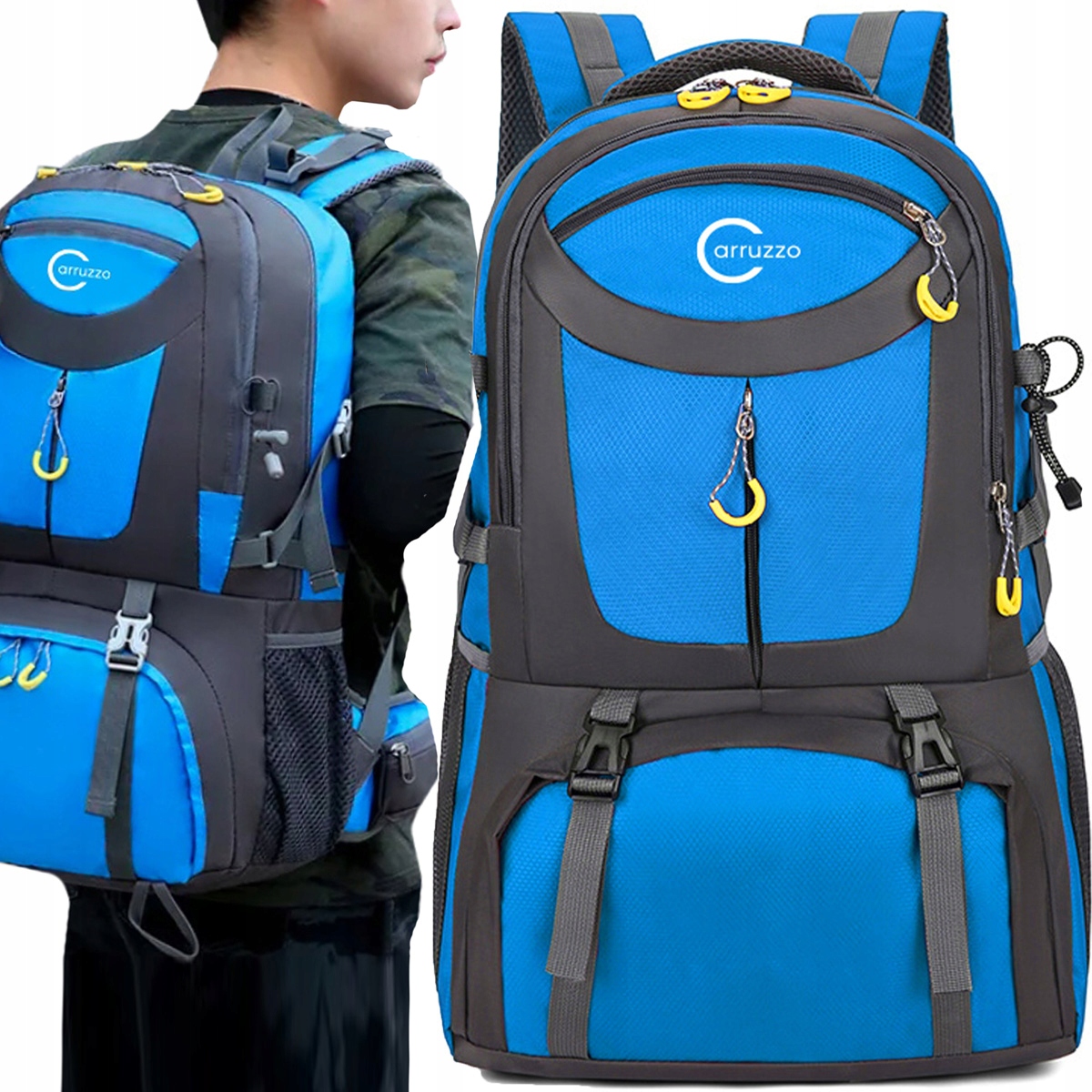 Velký, Odolný Batoh Batoh 50L Prostorný Trekkingový pro výlety