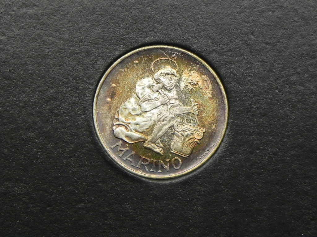 1359/ 500 LIRE 1975 SAN MARINO (SREBRO) RZEŹBIARZ