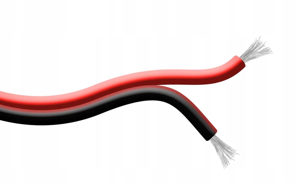 KABEL PRZEWÓD ELEKTRYCZNY 2PIN 2x0,5mm 1m Długość kabla 1 m