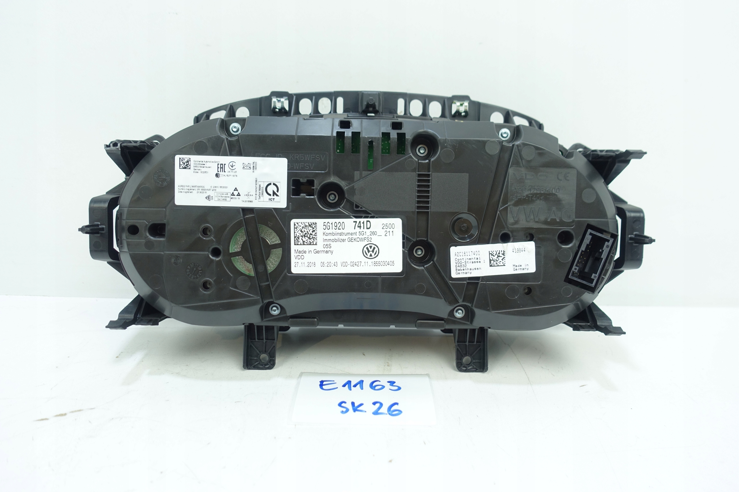 dials dials VW GOLF VII 7 83228KM 5G1920741D