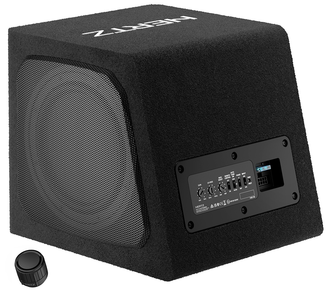 Aktívna basová skriňa pre auto Power 220W Rms Hertz Dba 201
