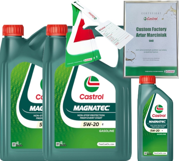 CASTROL MAGNATEC 5W20 E 9L FORD WSS-M2C948-B + ZAWIESZKA
