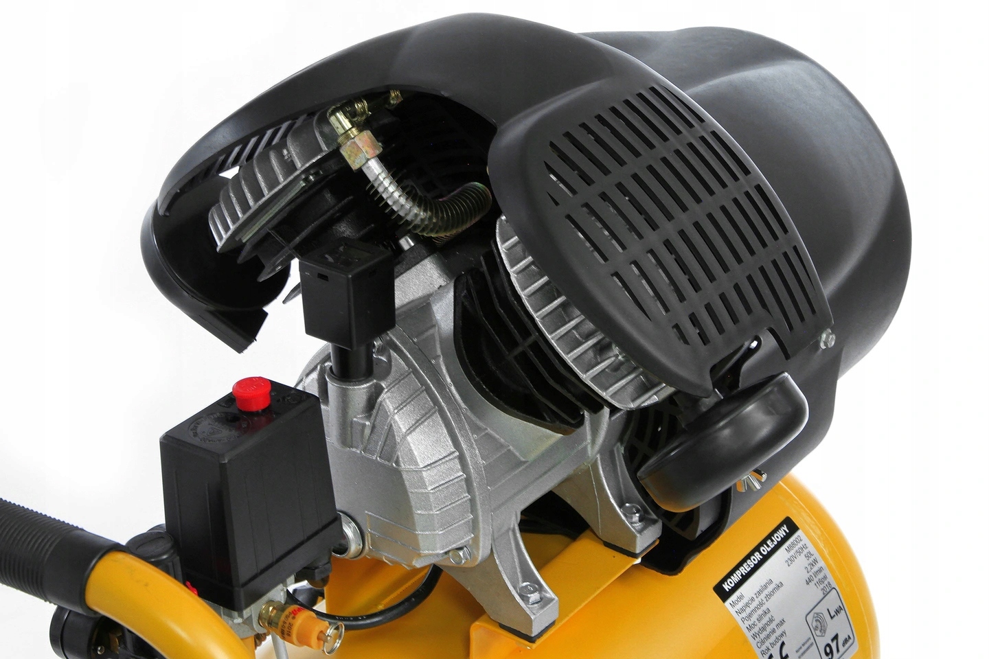 KOMPRESOR OLEJOWY SPRĘŻARKA 50L V2 ODWADNIACZ OLEJ Marka Huragan