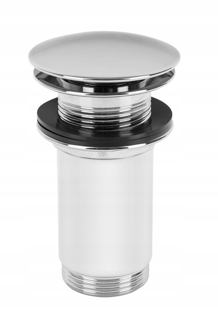 Korek bez przelewu klik-klak okrągły Diamond CHROM