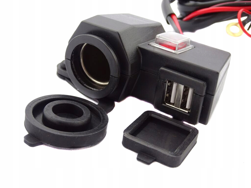 GZ-016 - USB-РОЗ'ЄМ ПРИКУРЮВАЧА ДЛЯ КЕРМА МОТОЦИКЛА
