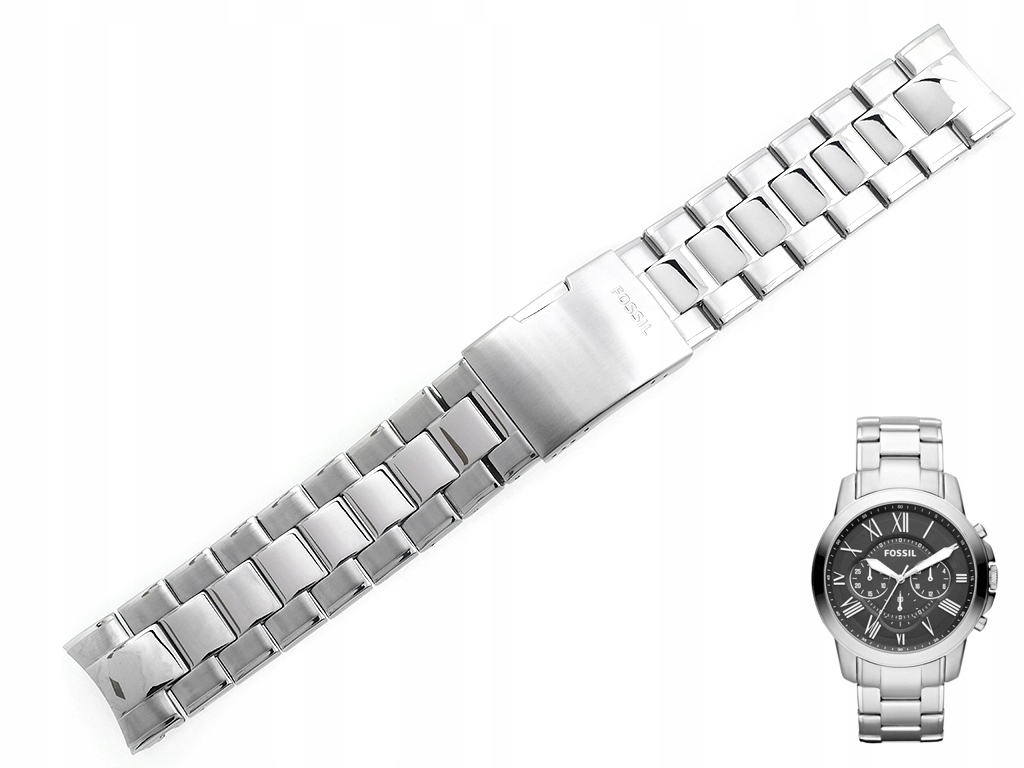 Náramek Fossil Grant FS4736 FS4735 FS4813 FS4812 stříbrný originál