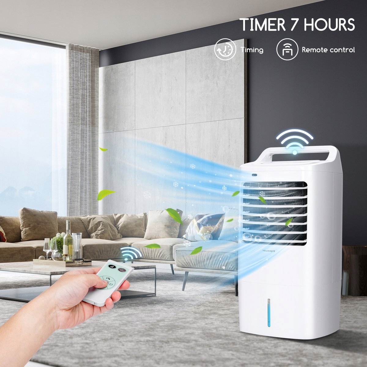 PRZENOŚNY KLIMATOR 3w1 KLIMATYZER WODNY 60W PILOT Model Aigostar Kohl