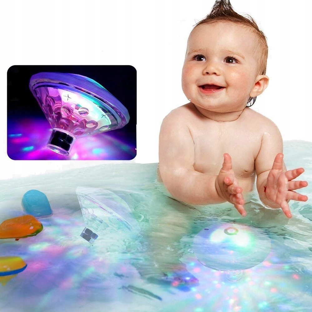 PŁYWAJĄCE OŚWIETLENIE RGB BASENU LAMPA LEDOWA DYSKOTEKA DO WANNY Kod producenta LAMPKA LED DO BASENU