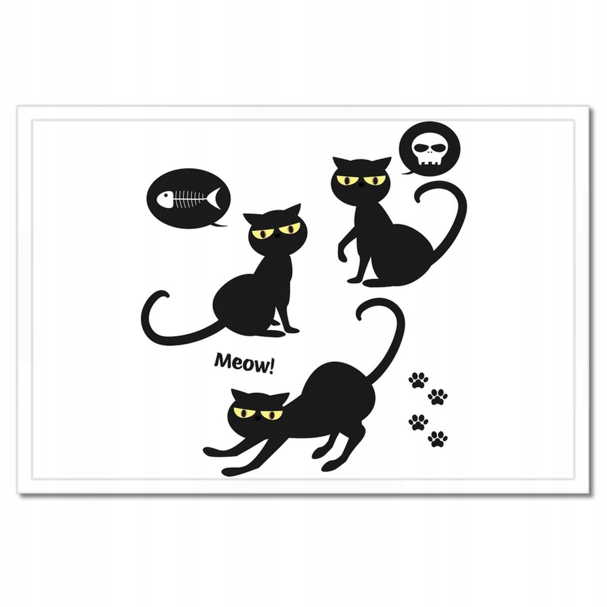 Plakáty v rámu 60x40 Kočka Kočky Kicia