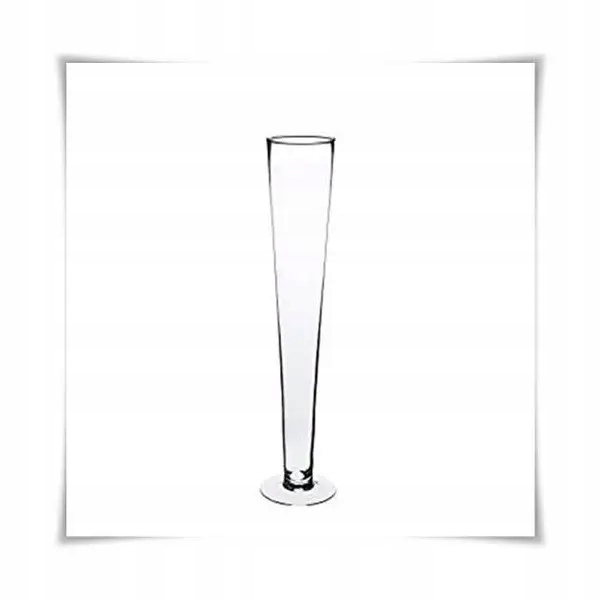 

Wazon szklany pokal, stożek H-50 cm D-9,5 cm