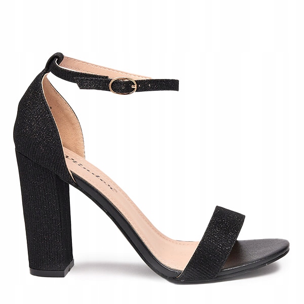 

Czarne Damskie Sandały Na Słupku Karliny 38