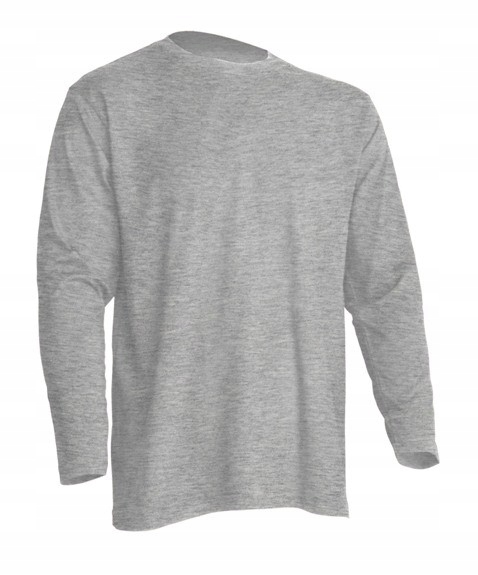 

T-shirt Męski Z Długim Rękawem Szary r.XL