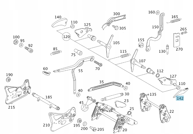 Держатель MERCEDES VITO A00092908277D66