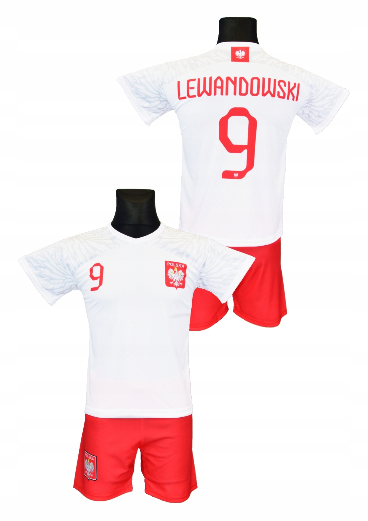 LEWANDOWSKI POLSKA strój koszulka spodenki roz. 98 Rozmiar (new) 98