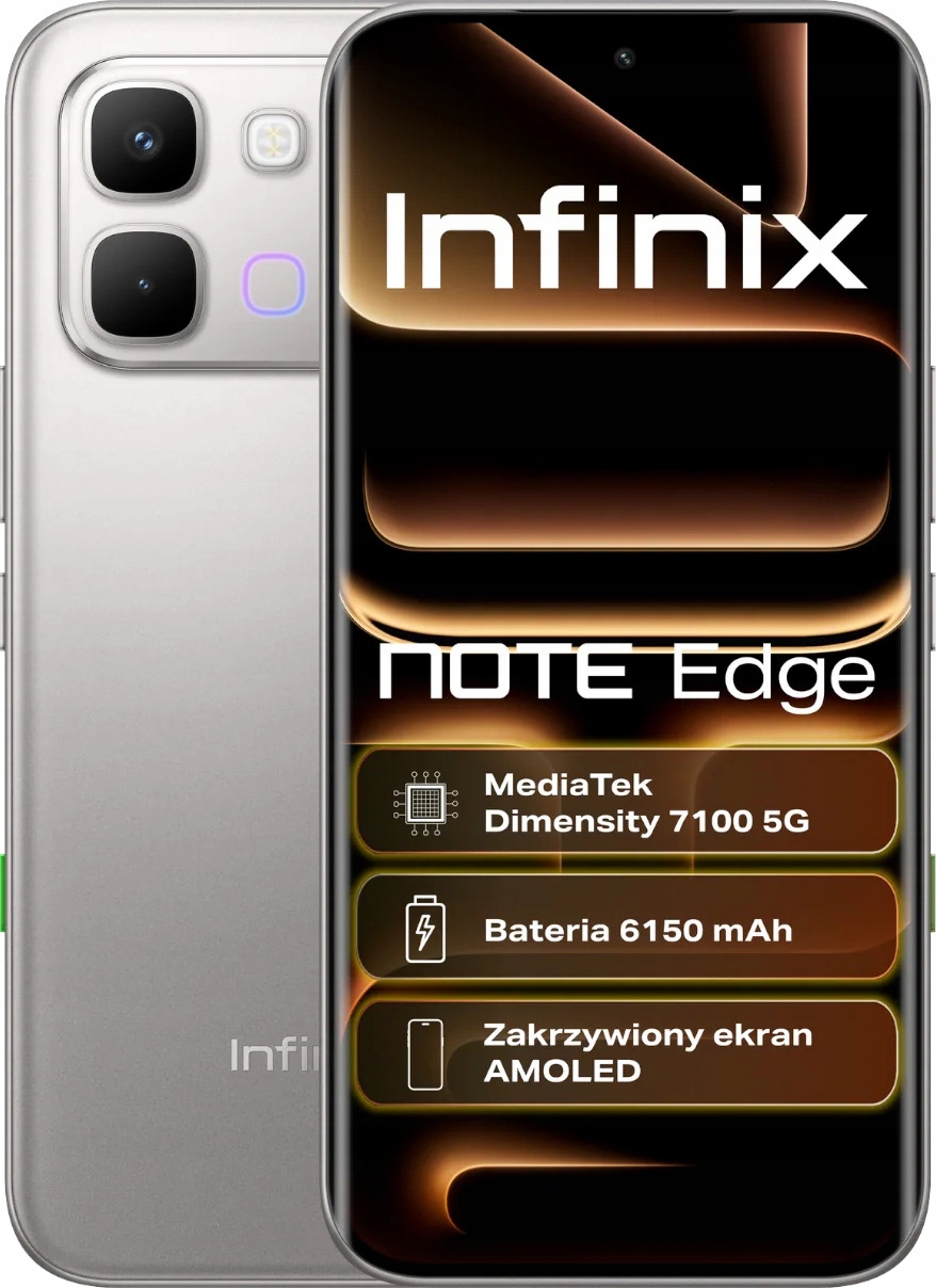Smartfon Infinix Note Edge 5G 8/256GB 6.78" 120Hz Tytanowy