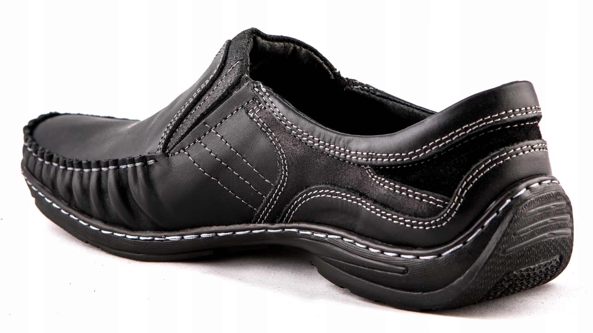 Mokasyny męskie POLSKIE buty skórzane 42 Marka Komodo