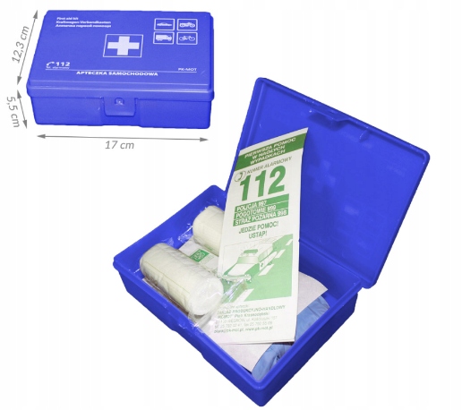 APTECZKA SAMOCHODOWA PIERWSZEJ POMOCY AS6 4 Kolory Producent wyrobu medycznego PK-MOT