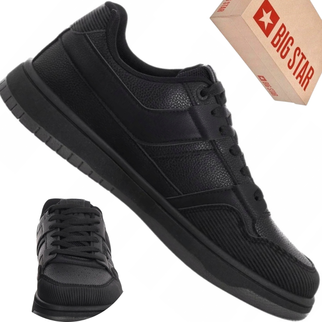 Buty sportowe męskie Big Star SS174005 sneakersy czarne casual