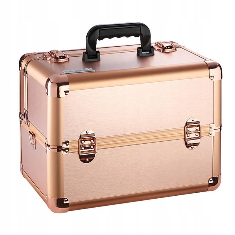 Velký hliníkový kosmetický kufřík RoseGold