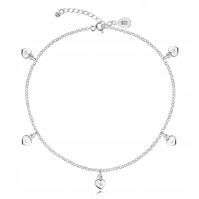 

Bransoletka srebrna serduszka In Love i Swarovski