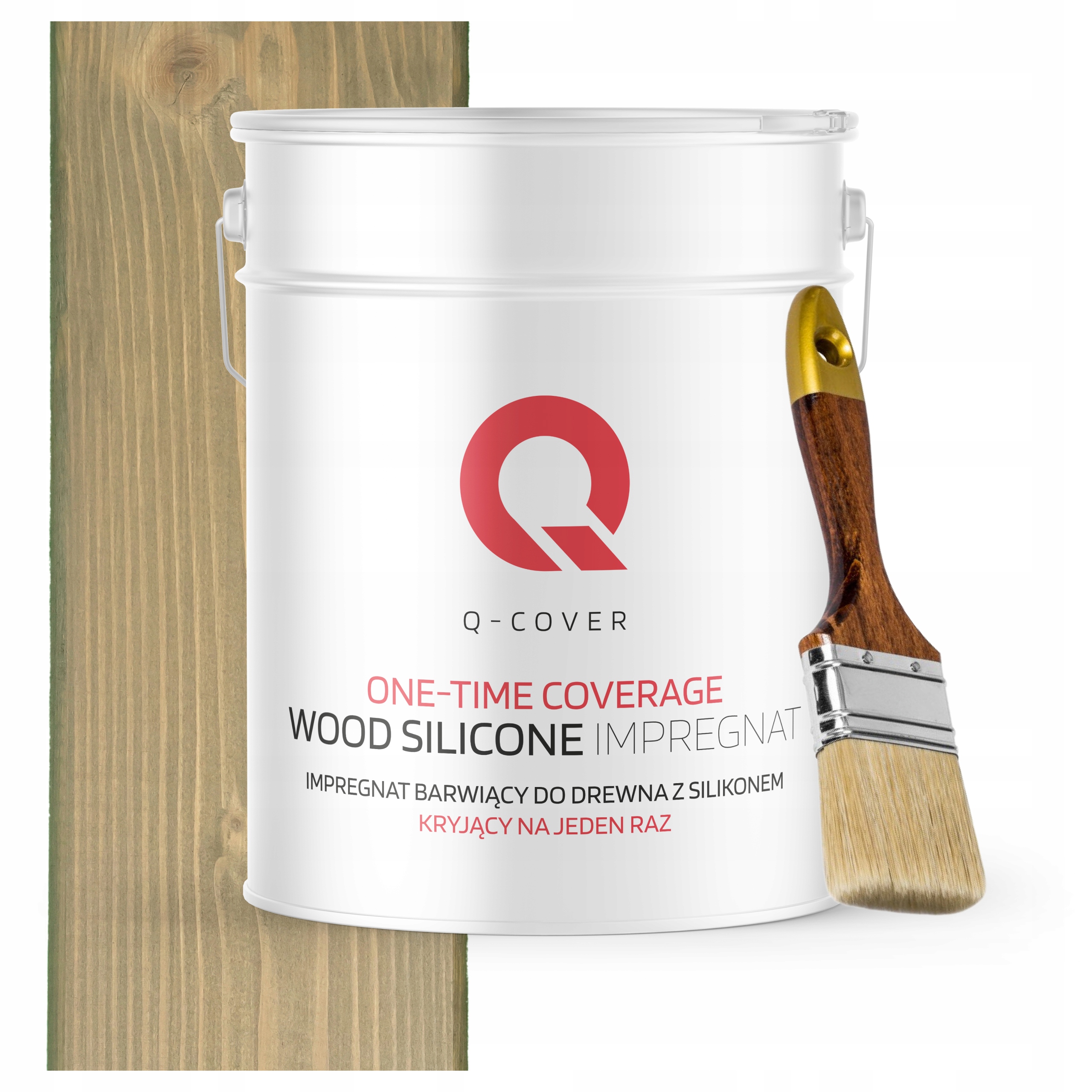 Barva Impregnát na dřevo Ochrana 10L Šedá rozbitá na žlutou štětec