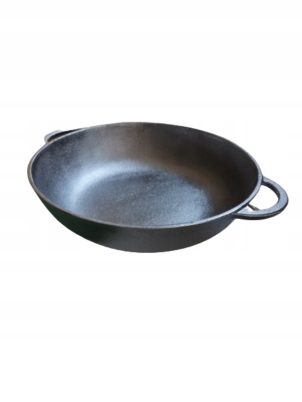 

Patelnia żeliwna 38 cm talerz indukcja gaz ognisko