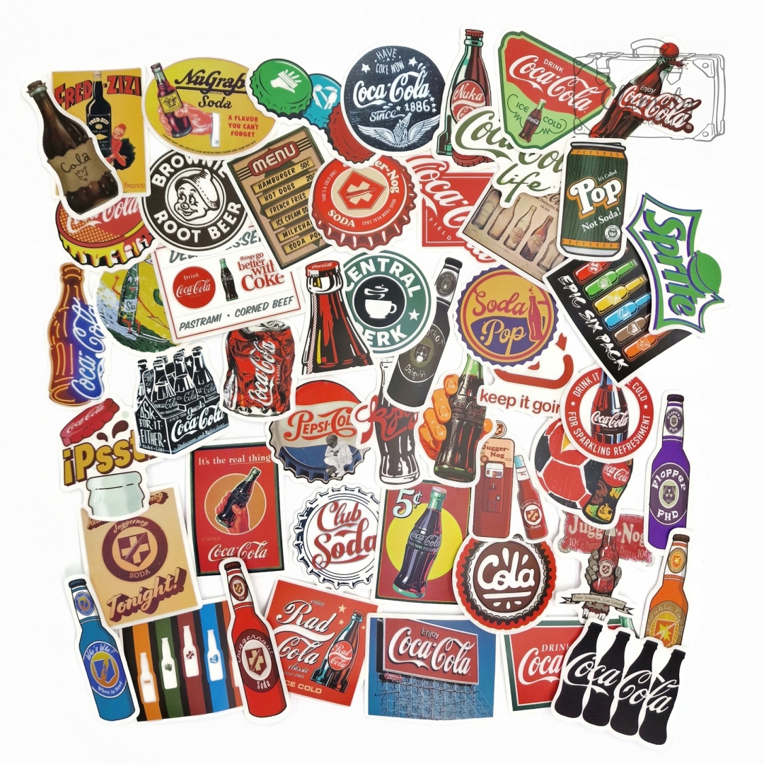 

Wlepki Naklejki Sticker Bomb Motyw Coca Cola
