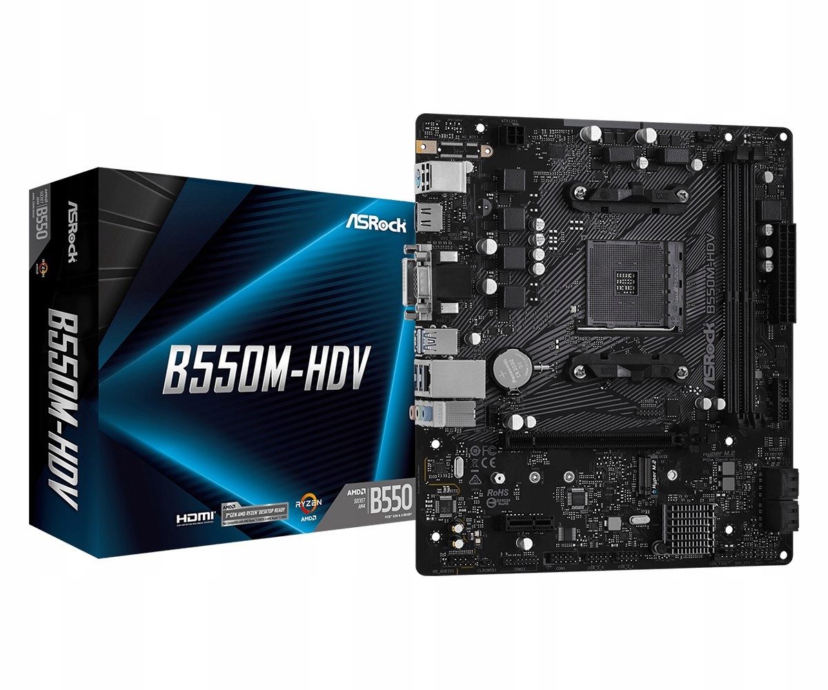 Материнская плата Micro ATX ASRock B550M-HDV