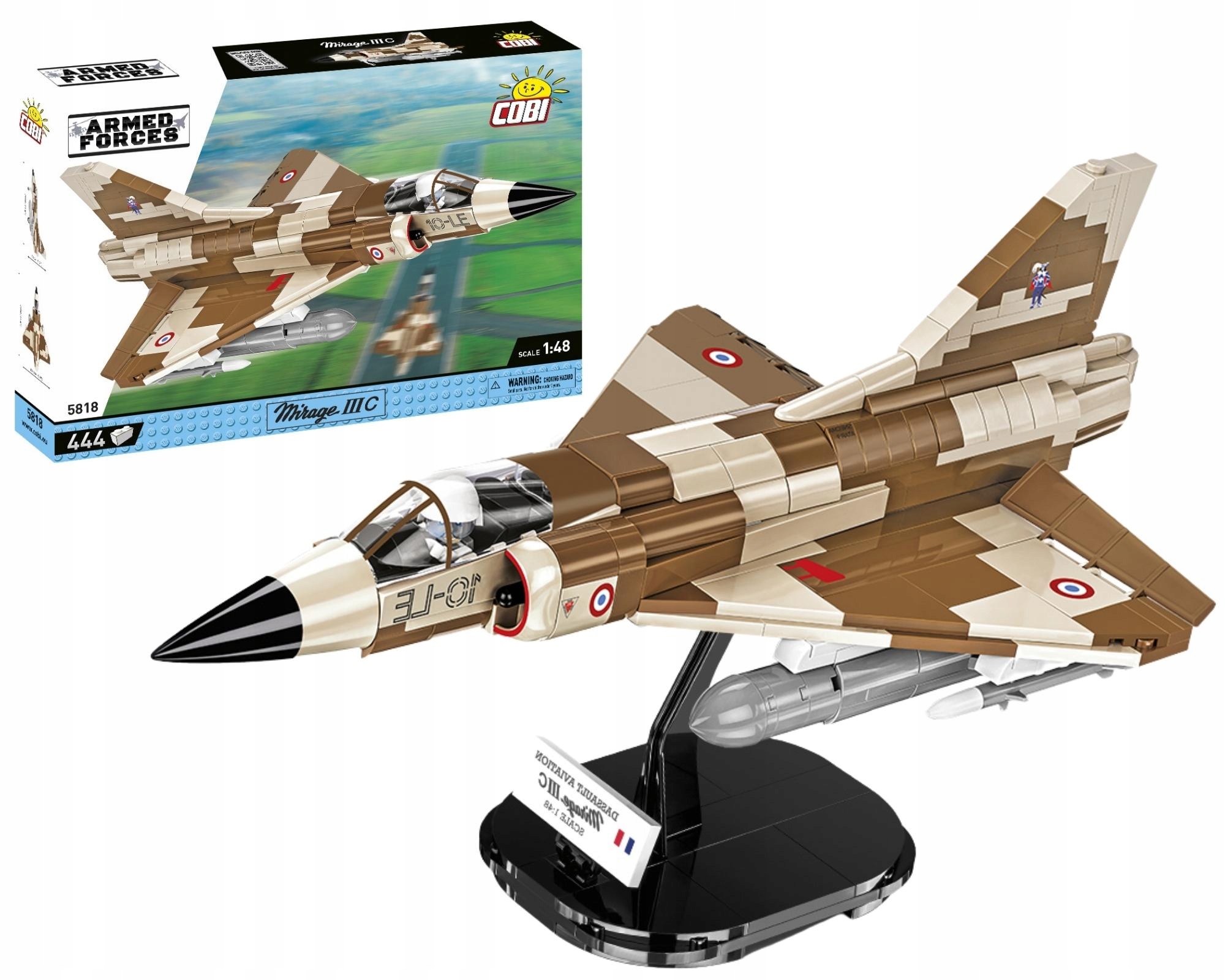 

Cobi 5818 Samolot Mirage IIIC Vexin Klocki Af