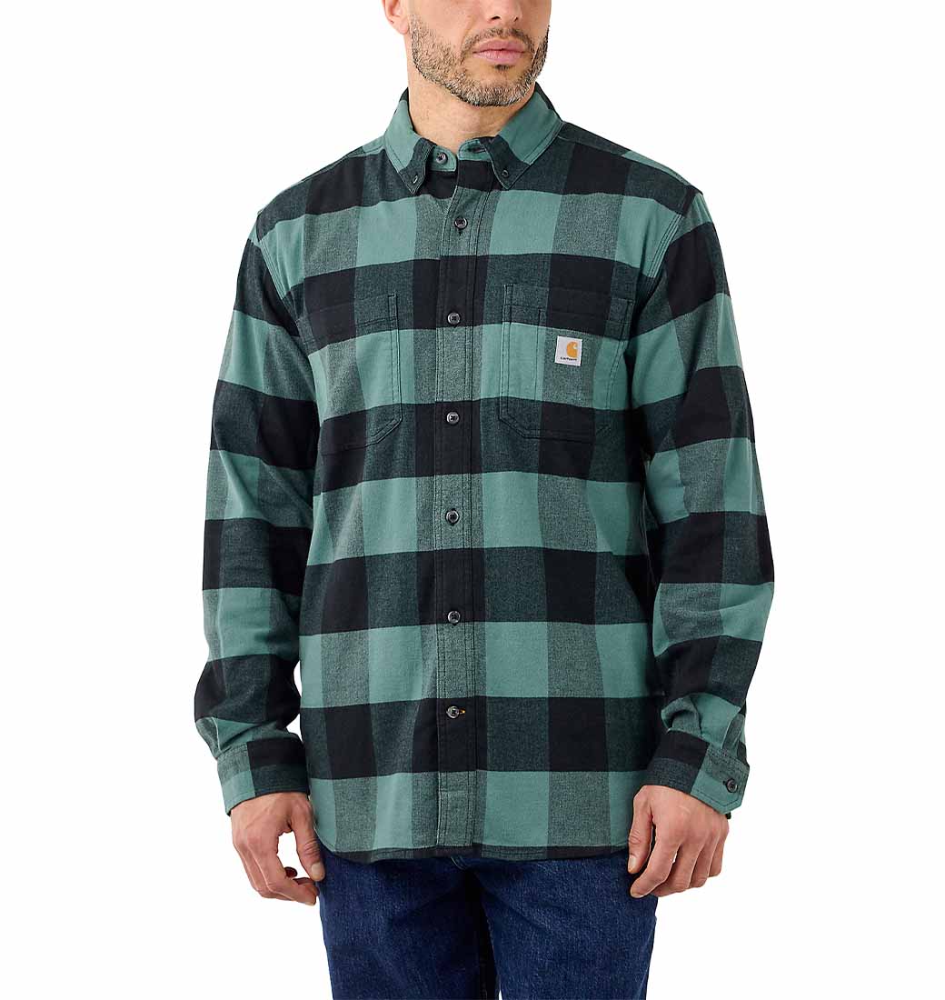 

Carhartt koszula flanelowa flex w kratę zielona L