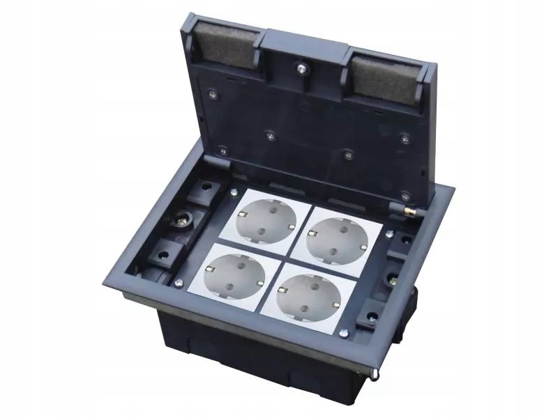 Podlahová krabice Floorbox 4M 45x45 nastavitelná pro podlahy PP004
