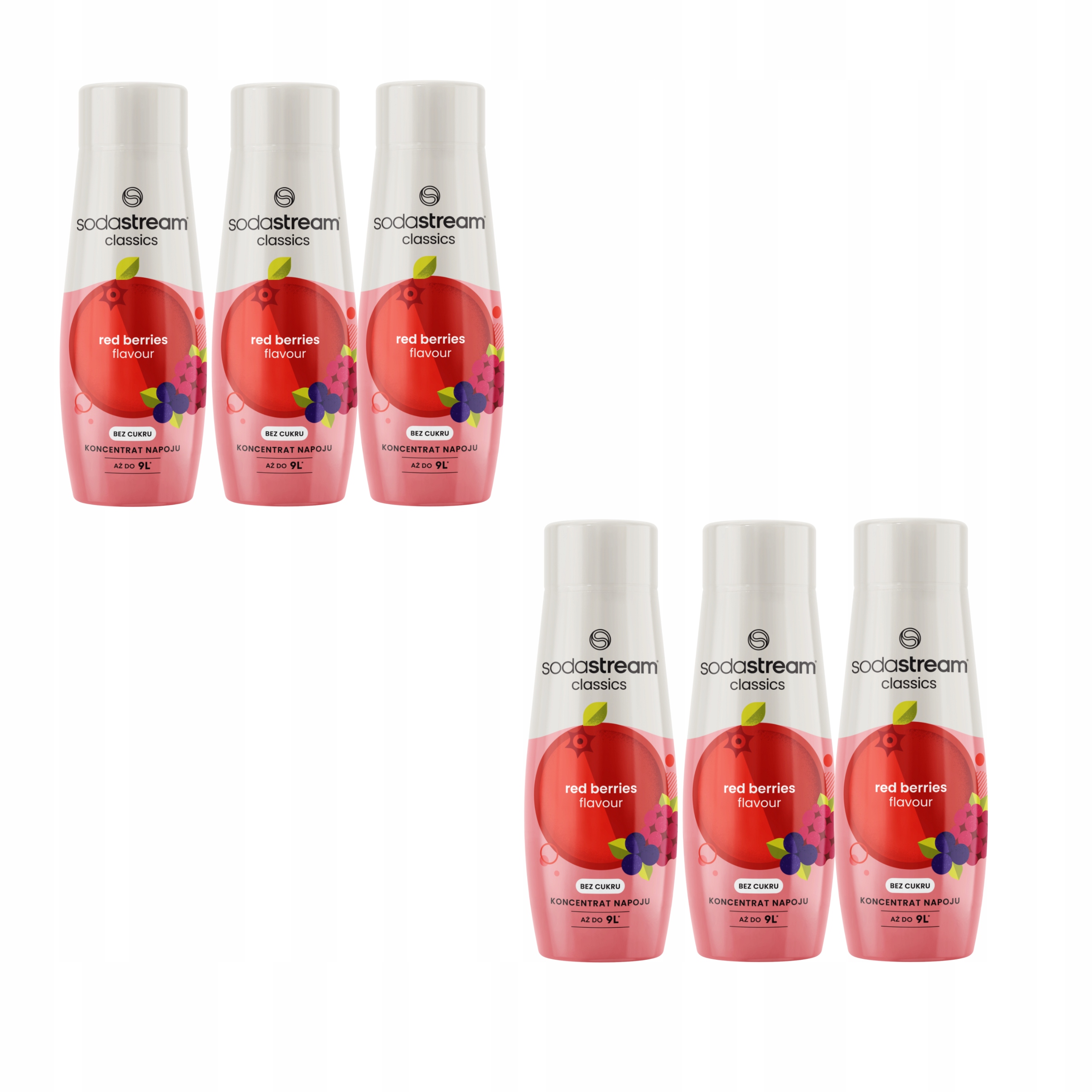 Levně 6 x SodaStream Lesní Ovoce Bez Cukru koncentrát do saturátoru sirup 440 ml