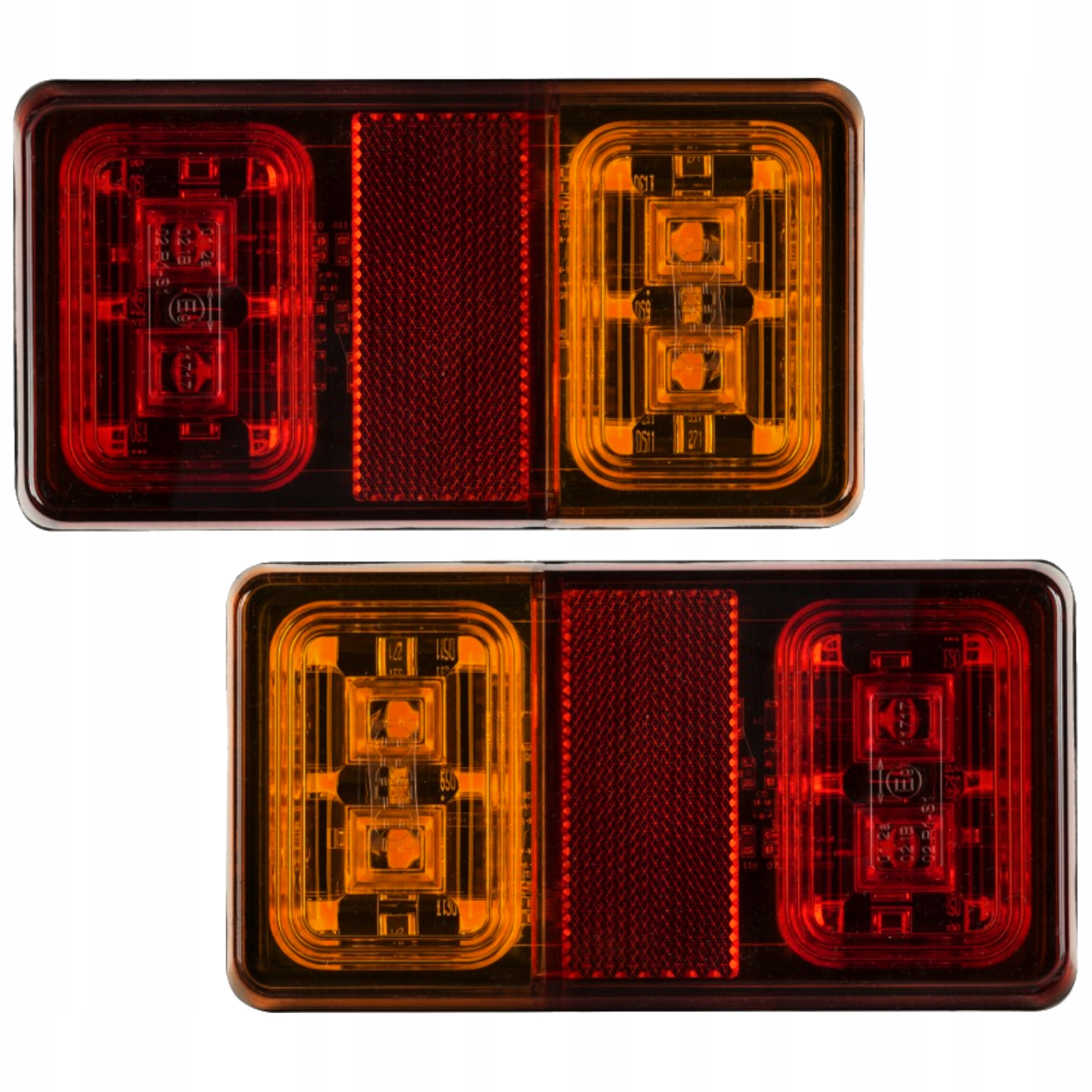 

2 Lampa Tylna Zespolona Led Naczepa Tir Ursus Para