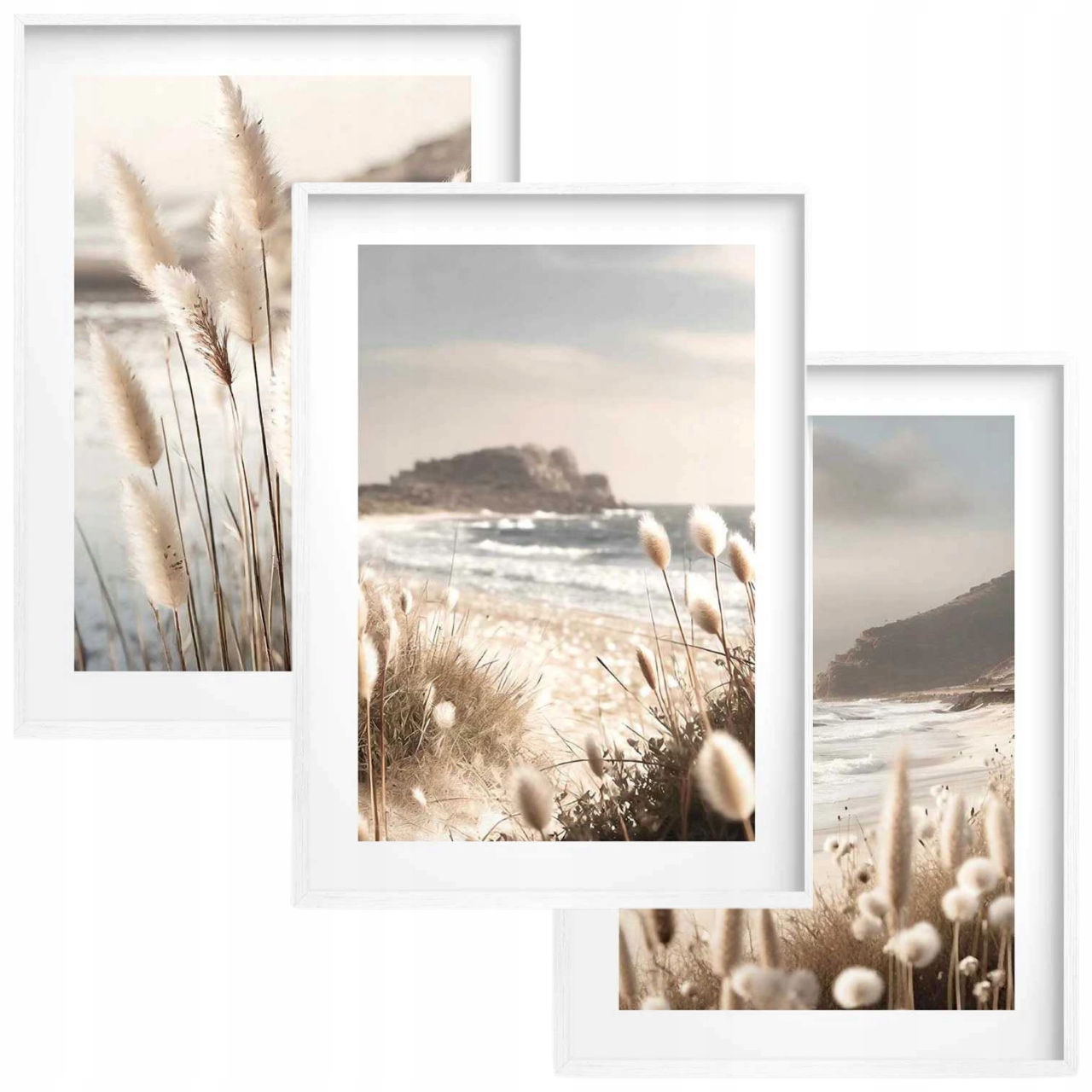 Obrazy na ścianę Plakaty ścienne 30x40 Tryptyk Boho Salon Sypialnia