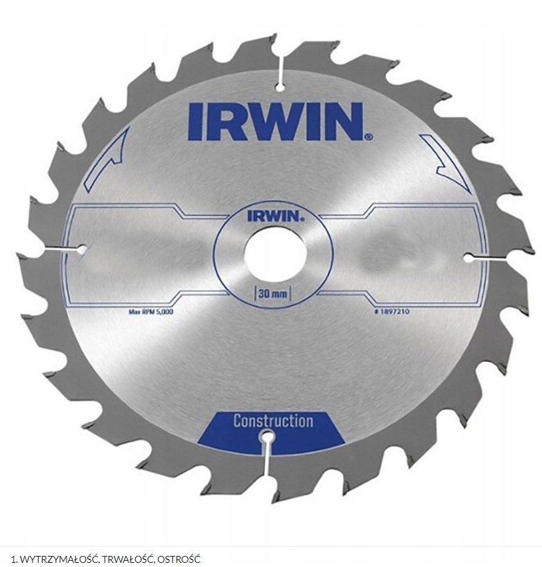Piła Spiekowa Do Drewna 350*30MM/40T 1897215 Irwin