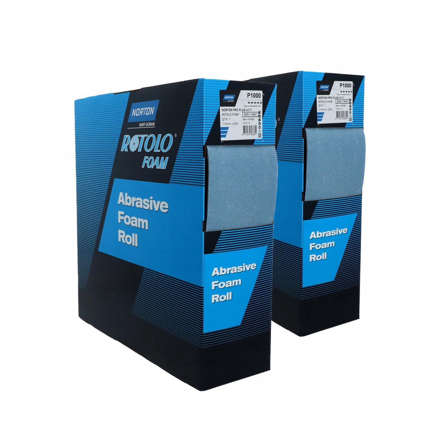 2 x Brúsny papier na špongii Norton Pro+ A975 P1000