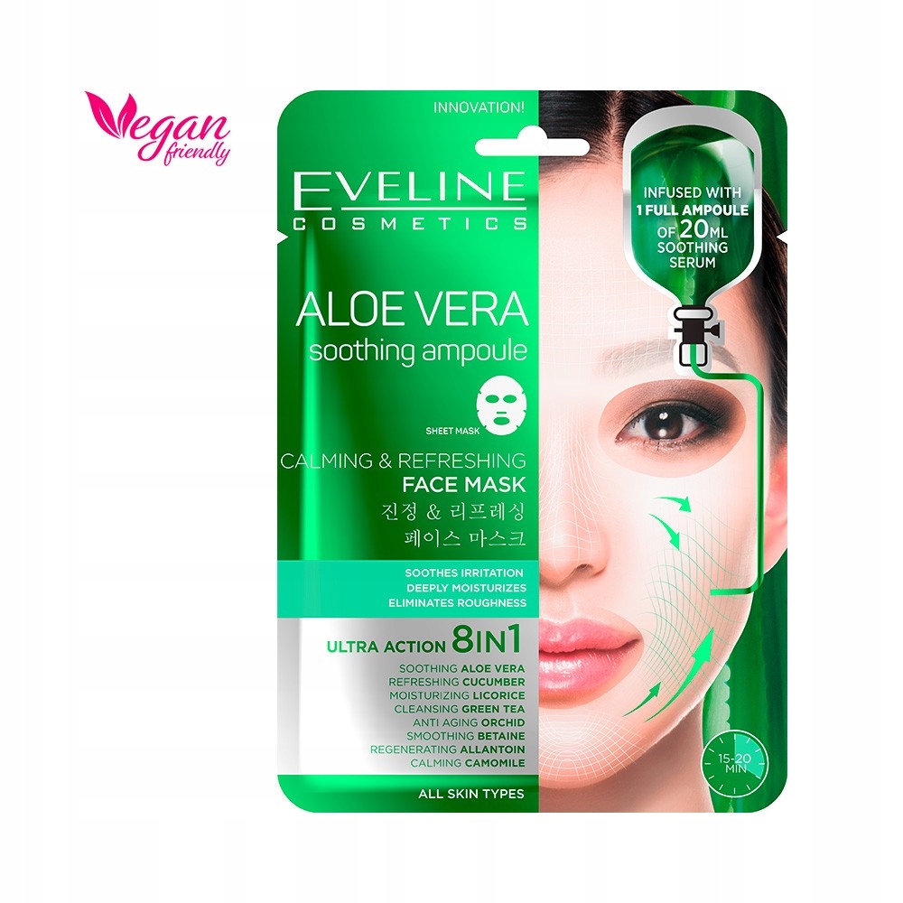 

Eveline Cosmetics Aloe Vera maska płachtowa