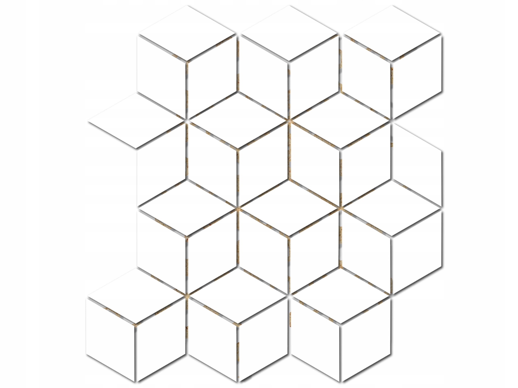 

Mozaika Gresowa Rhombus White Biała Lappato