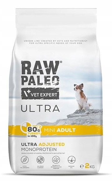 VetExpert Raw Paleo Ultra Turkey Mini Adult 2 kg