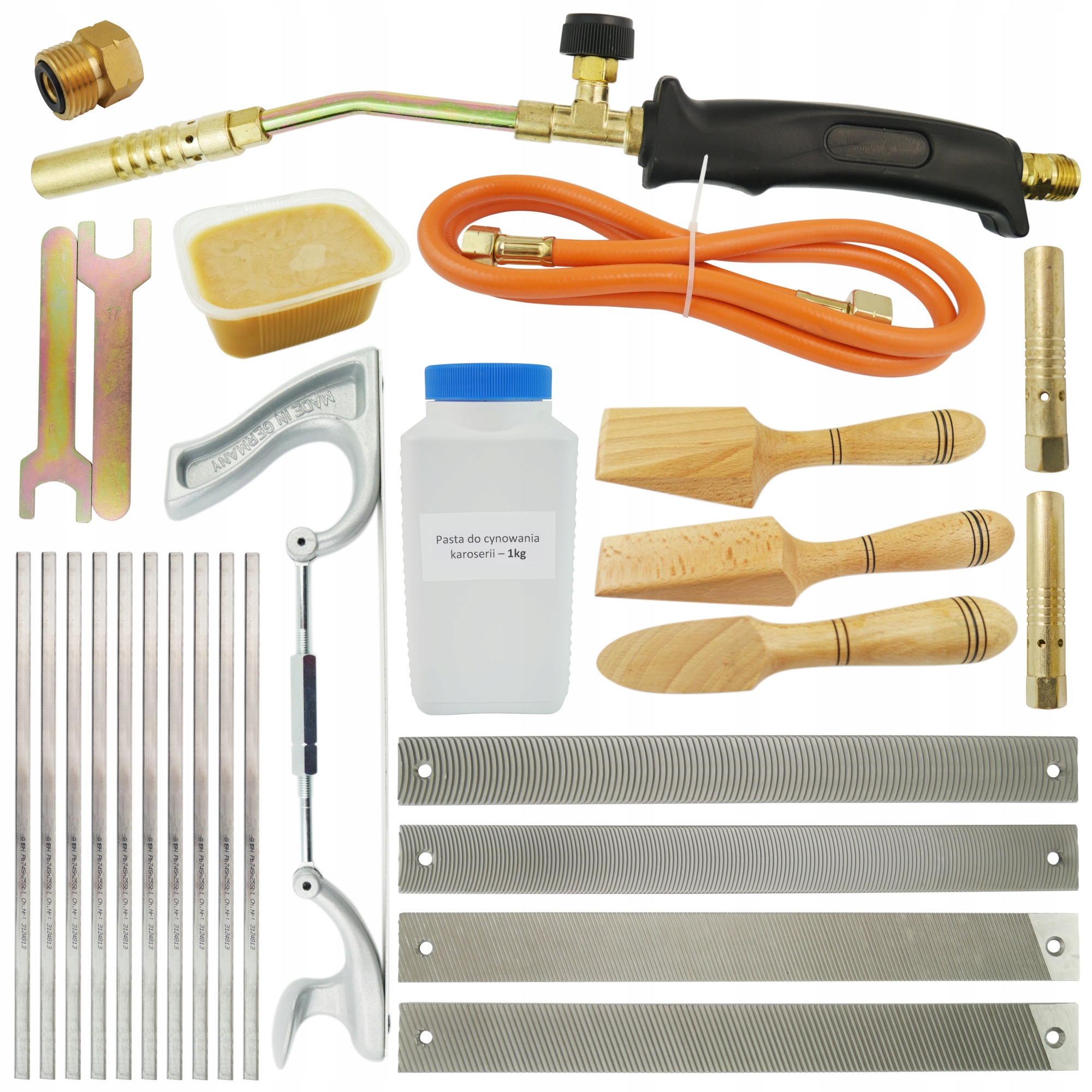 Cín 25% 10 Ks Kotouče Pasta 1kg Vosk Špachtle 3ks Hebel plynový hořák