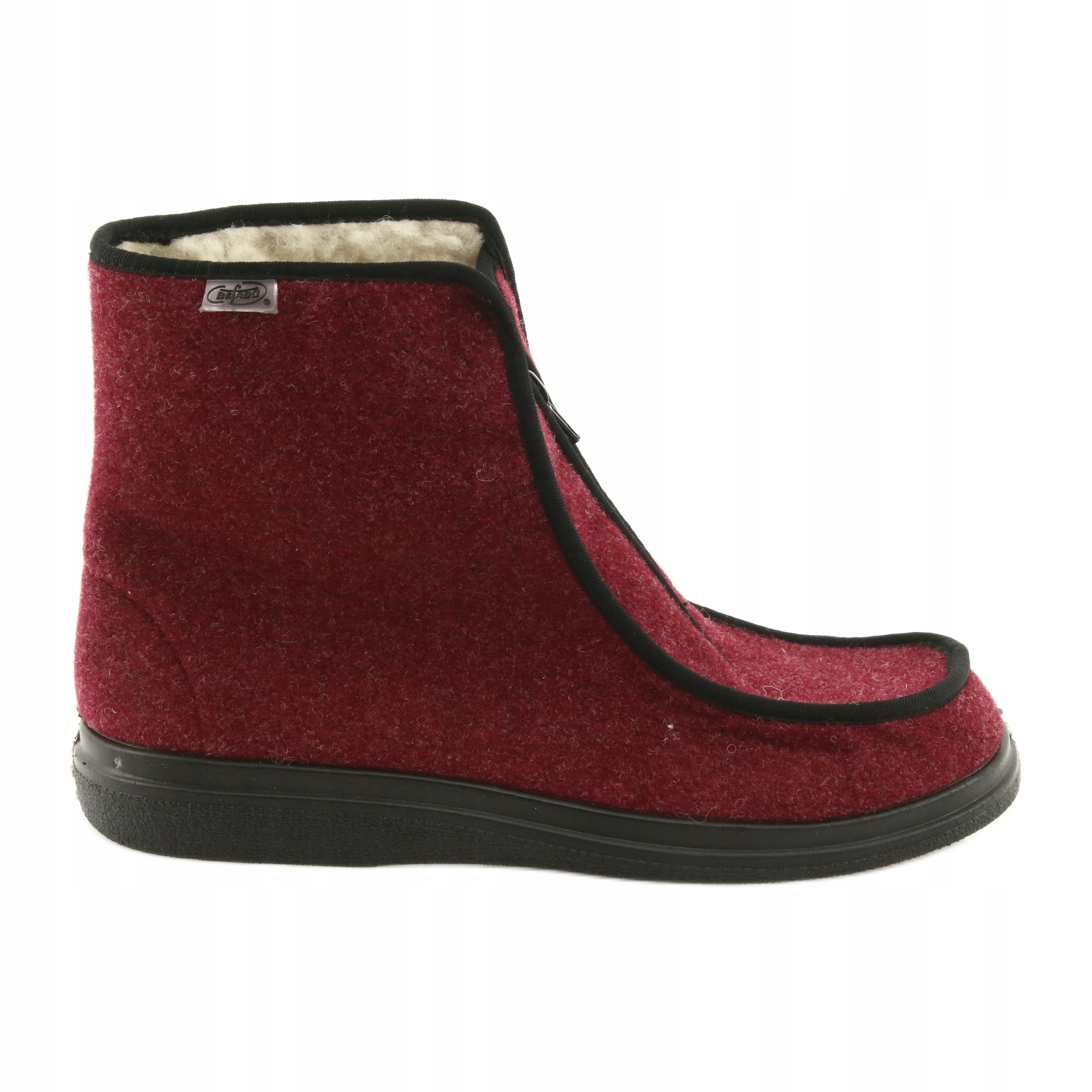 

Czerwone Tkanina Buty Kapcie Befado r.39