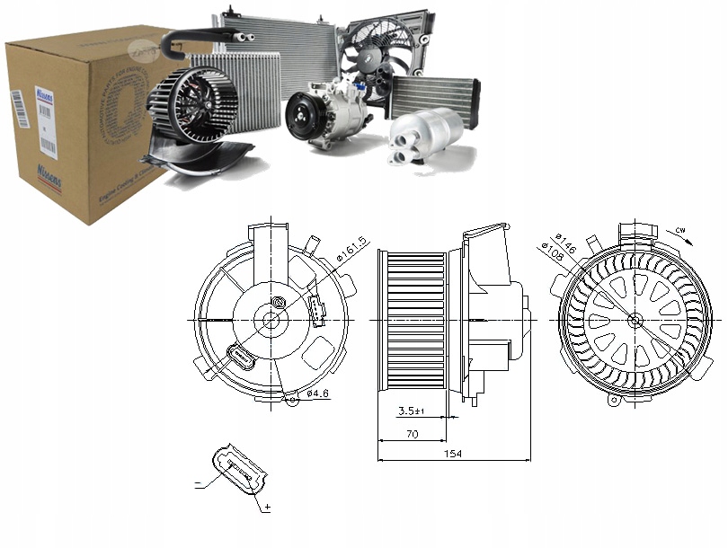 Nissens Ventilátor Dmychadla 6441K0 6441N9