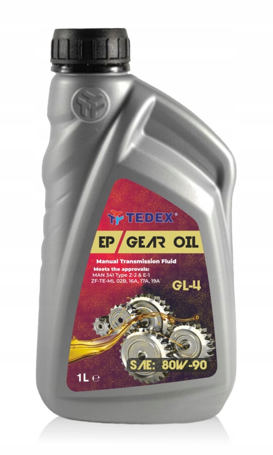 Olej przekładniowy Tedex Gear GL-4 Sae: 80W-90 do przekładni manualnych 1L